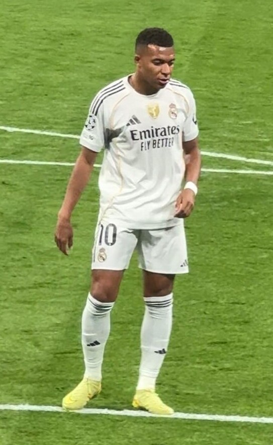 Kylian Mbappé lors de Real Madrid-Juventus en Ligue des champions en octobre 2025